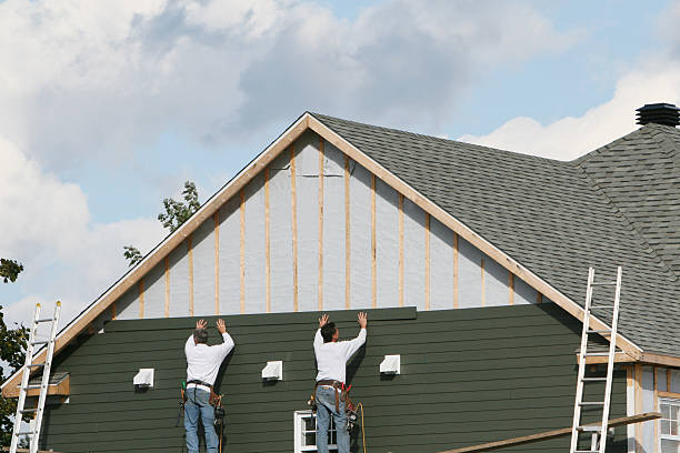 Professional Emergency Siding Repair technician working in Groveland, MA